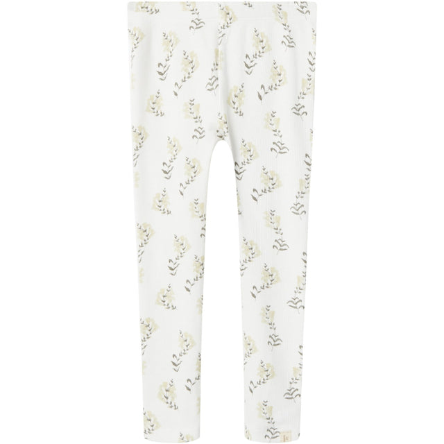 Lil'Atelier Coconut Milk Yellow Flower Gavo Slim Legging