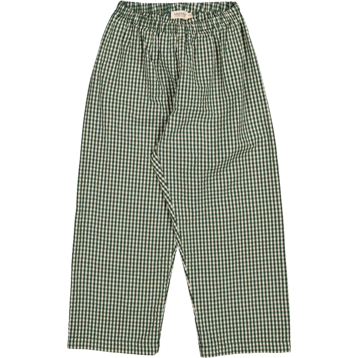 MarMar Cotton Seersucker Green Check Pyjamassæt