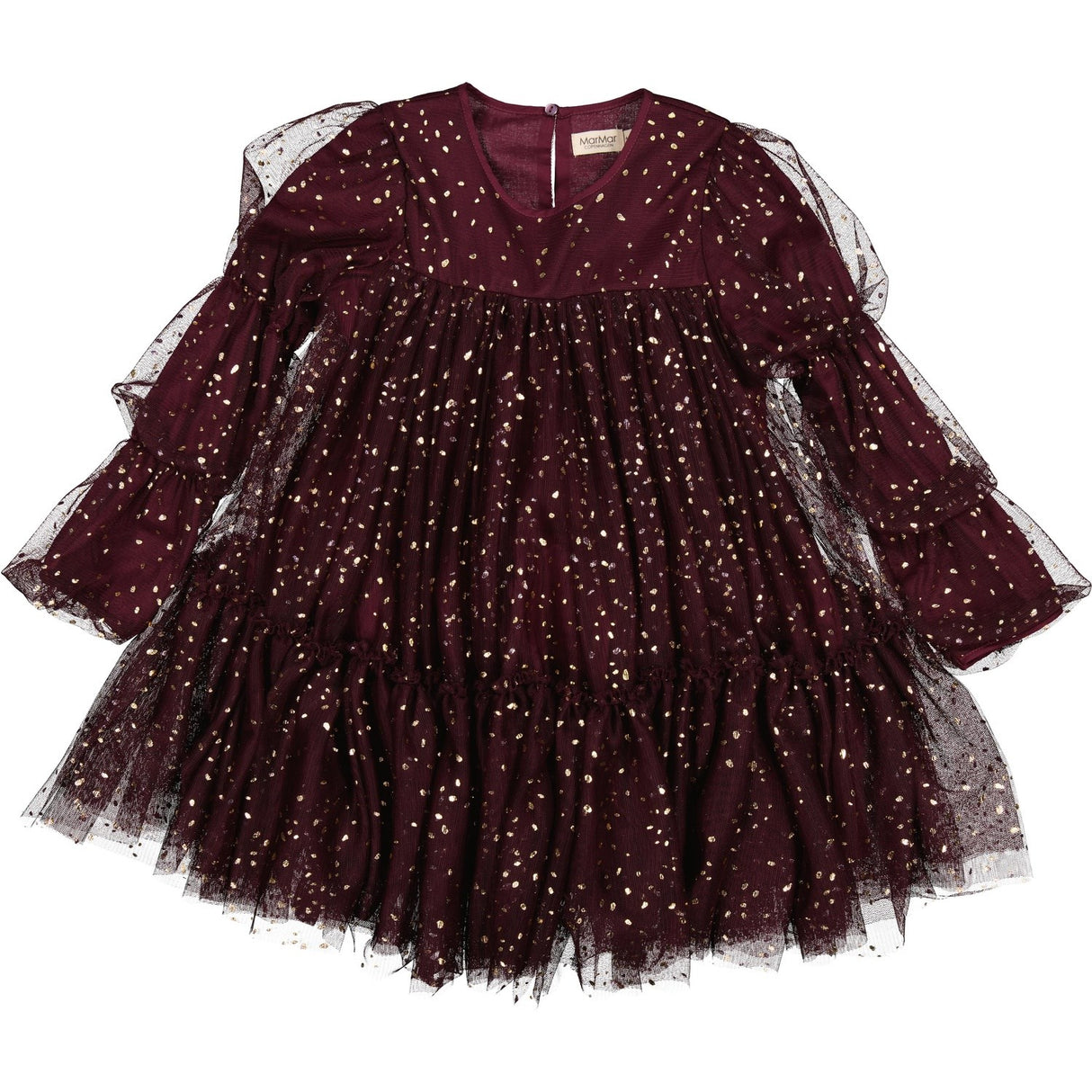 MarMar Ballerina Dotty Deep Mulberry Dionne Dress