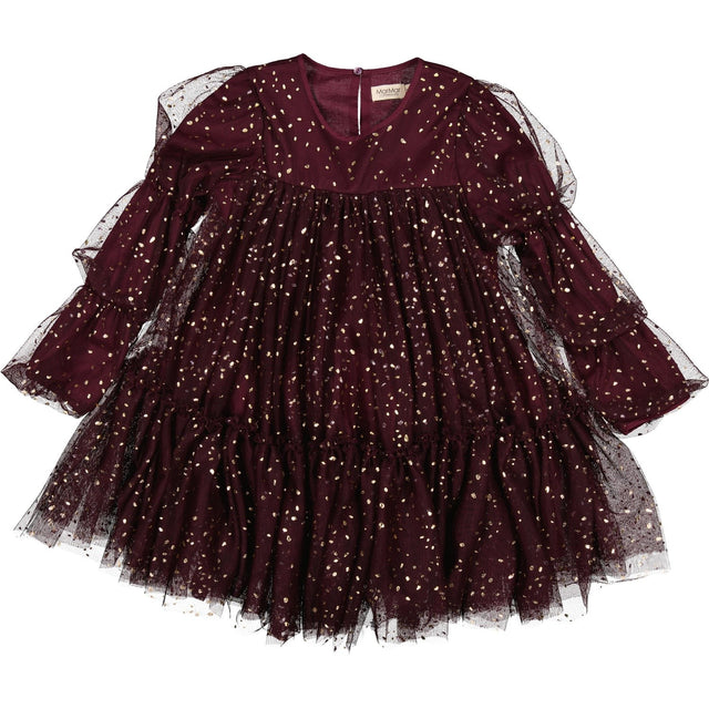 MarMar Ballerina Dotty Deep Mulberry Dionne Dress