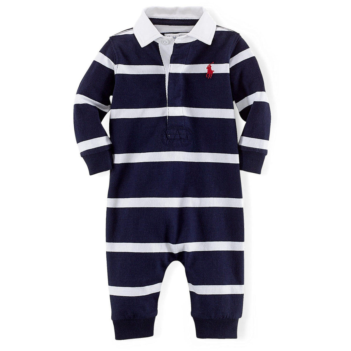 Ralph Lauren Baby Refined Navy Multi Onesie