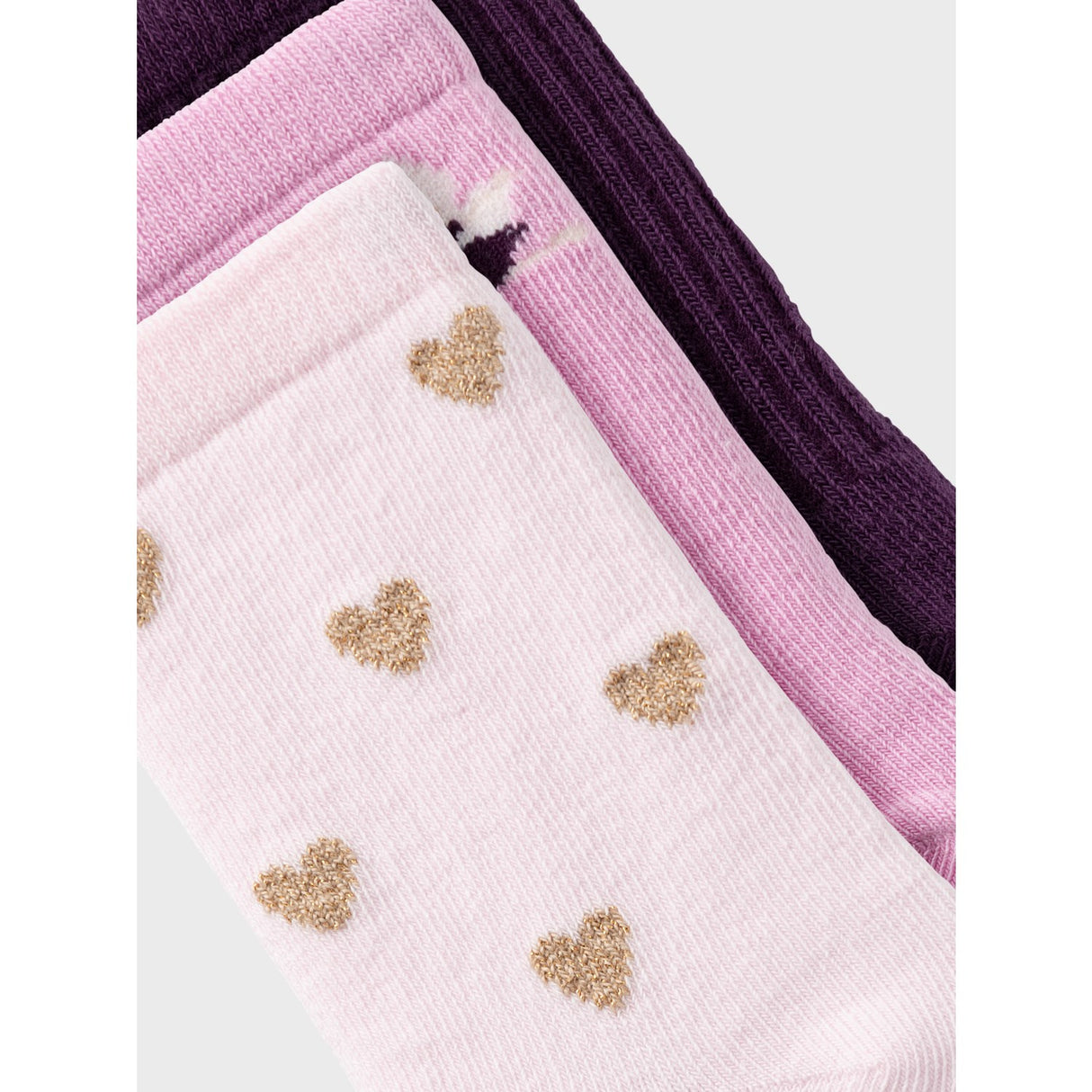 Name It Pastel Lavender Lumy 3-pack Strømper