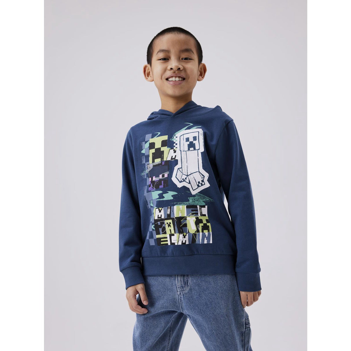 Name It Dark Denim Jiro Minecraft Sweatshirt Noos 2