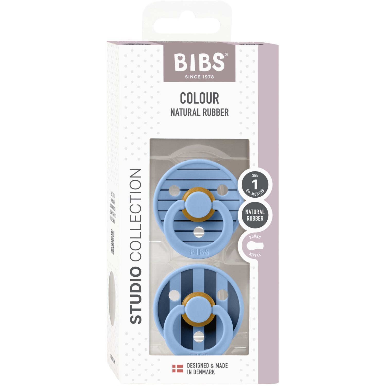 Bibs Sky Blue Mix Studio Colour 2-pack Pin Latex 3
