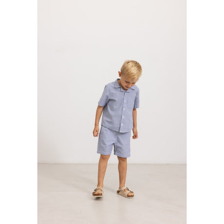 MarMar Fine Cotton Navy Stripe Tage Skjorte