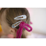 Great Pretenders Boutique Gel Sparkle Hairclips, 2 Pcs Silver