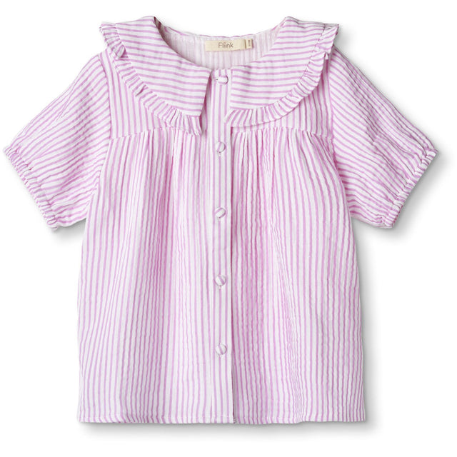 Fliink Cloud Dancer Pink Stripe Ciao Stripe SS Skjorte