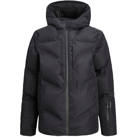 Jack & Jones Junior Black Coslay Heat Quilted Puffer Jakke