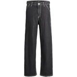 Jack & Jones Junior Black Denim Ialex Carpenter Jeans 056