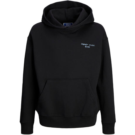 Jack & Jones Junior Black Ornoho Back Graphic Sweat Hoodie