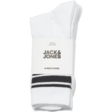 Jack & Jones Junior Bright White Actrey Tennis Strømper 5-pack