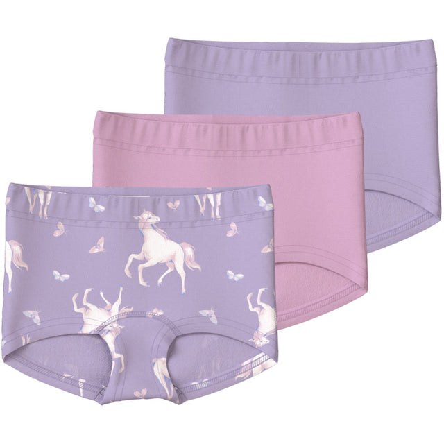 Name It Pastel Lilac Tights 3-pack Pastel Lilac Horse Noos