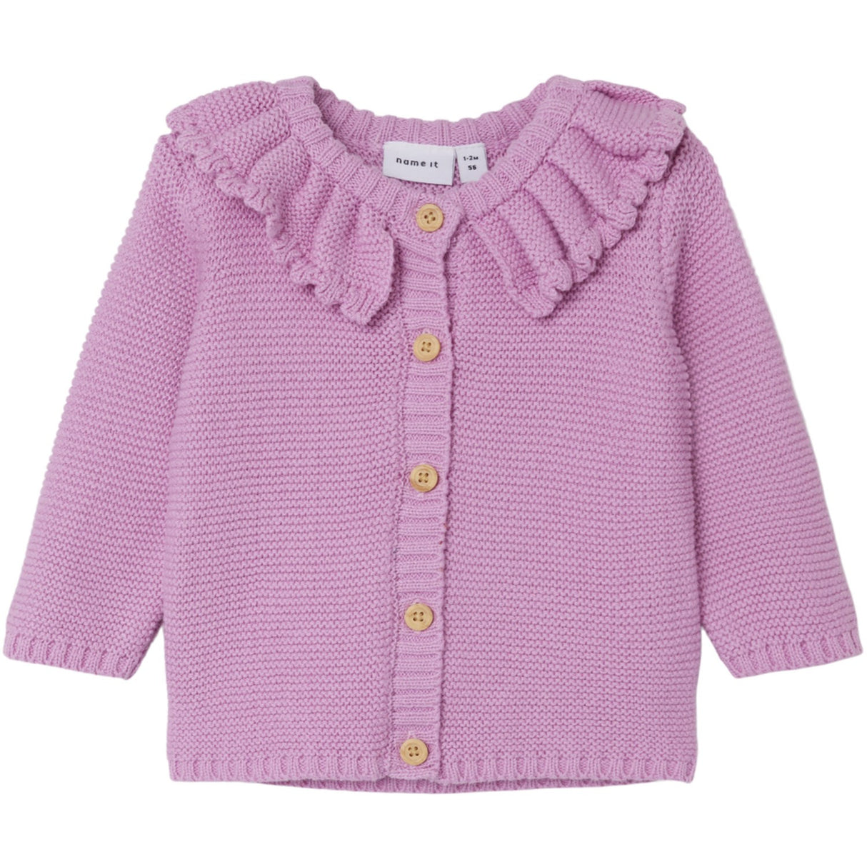 Name It Pastel Lavender Lianne Strik Cardigan