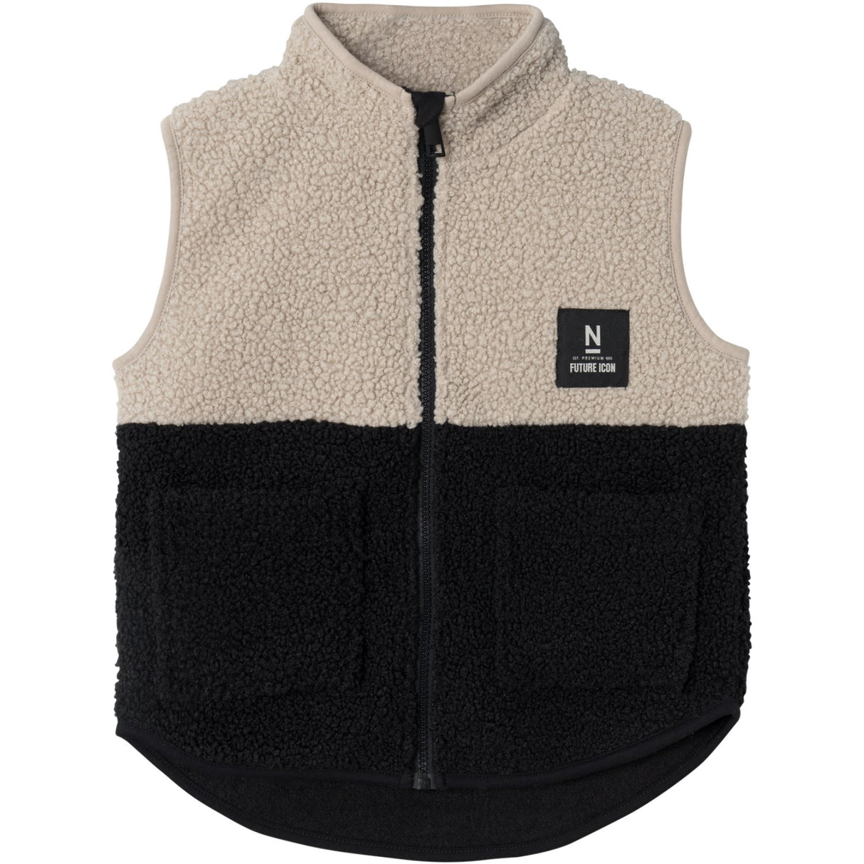 Name It Black Laket Teddy Vest