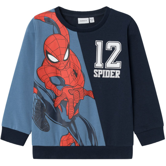 Name It Coronet Blue Jakio Spiderman Sweatshirt