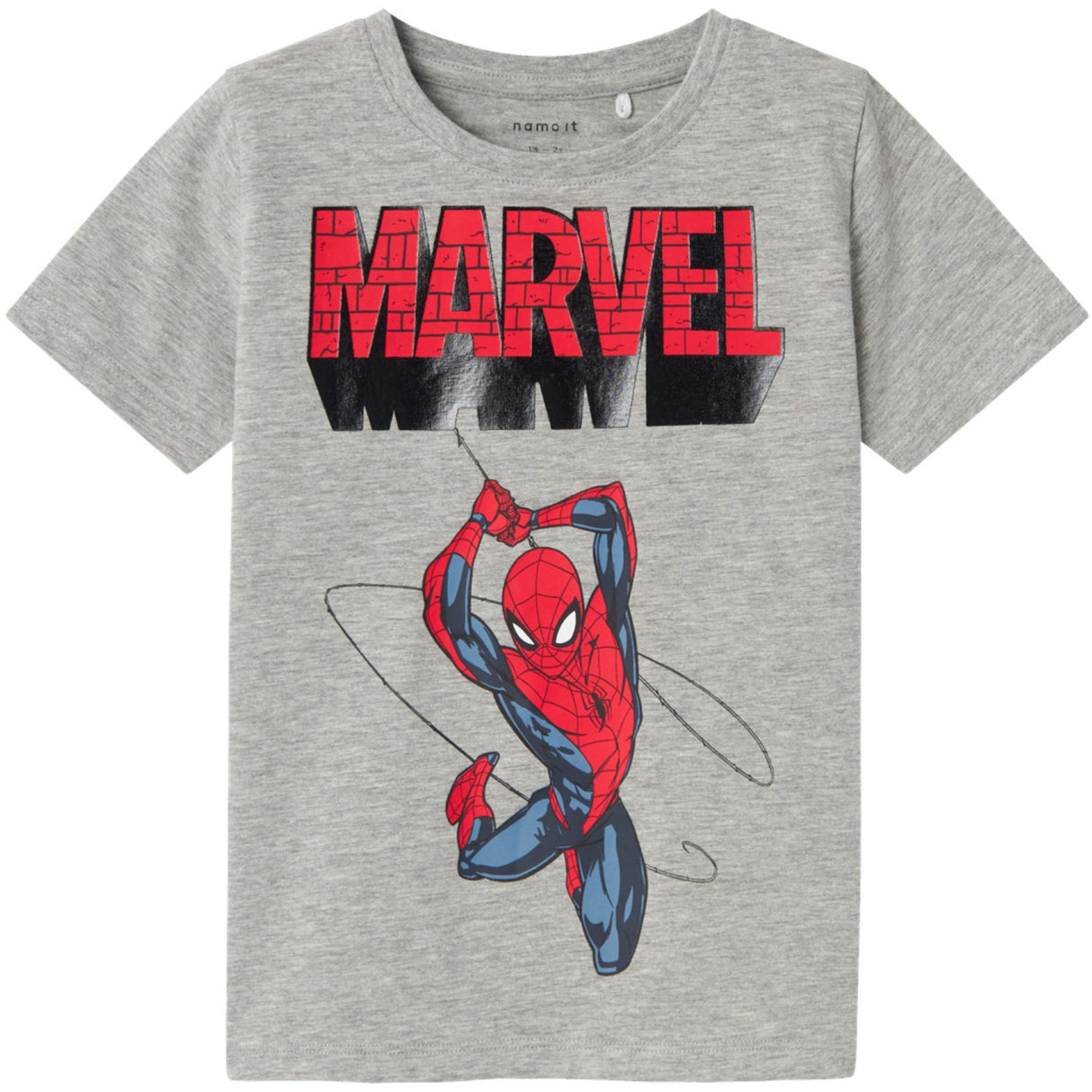 Name It Grey Melange Jaba Spiderman T-Shirt