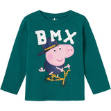 Name It Antique Green Jonin Peppa Pig Blouse