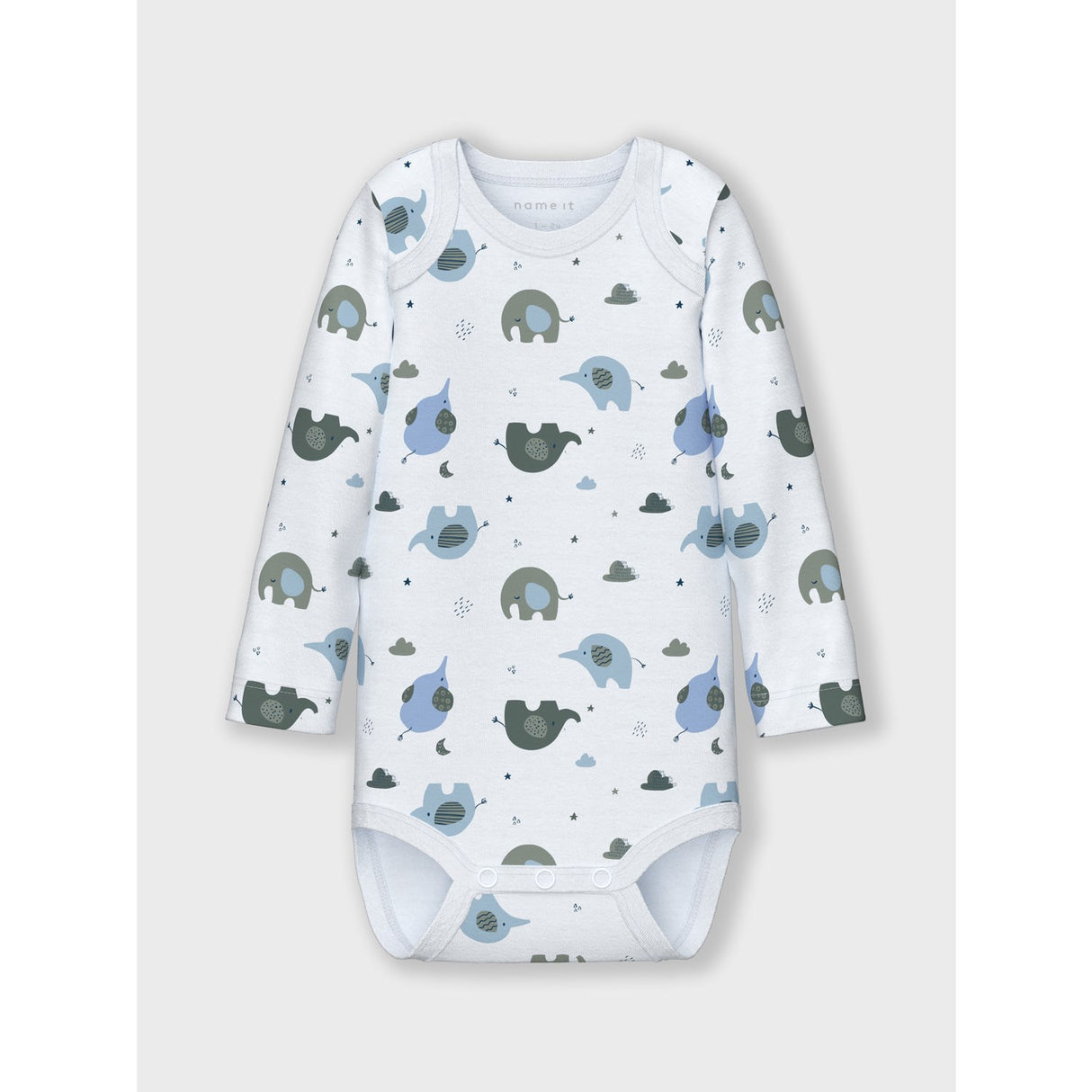 Name It Baby Blue Body 3-pak Baby Elephant Noos 5