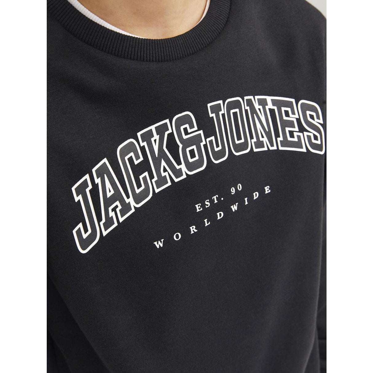 Jack & Jones Junior Black caleb Varsity Sweatshirt