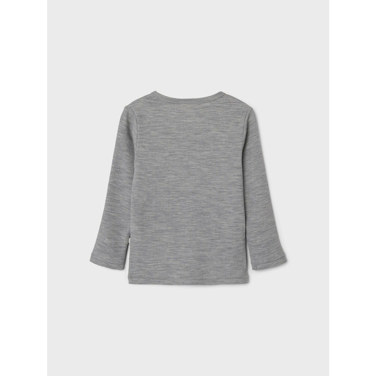 Lil'Atelier Grey Melange Fable Uld Bluse