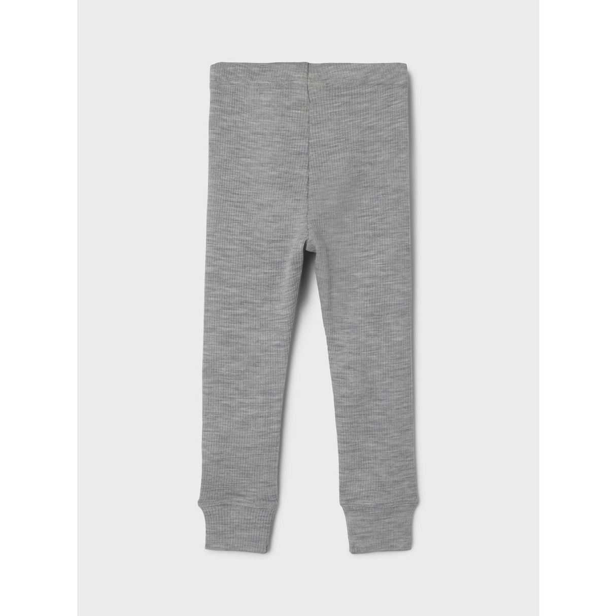 Lil'Atelier Grey Melange Fable Uld Leggings