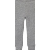 Lil'Atelier Grey Melange Fable Uld Leggings