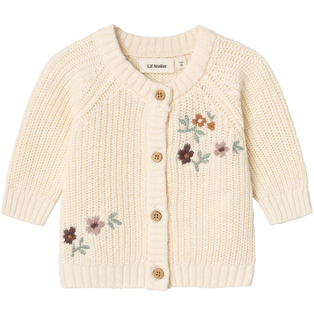 Lil'Atelier Birch Emlen Strik Cardigan