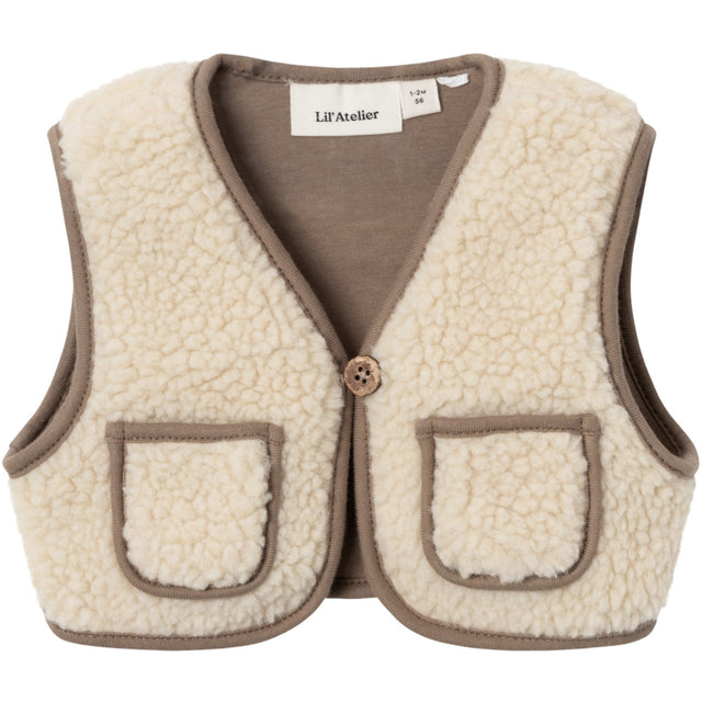 Lil'Atelier Birch Jono Sherpa Vest