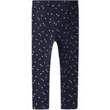 Name It Dark Sapphire Hearts Vivian Glitter Leggings