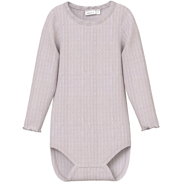 Name It Lilac Ash Wossa Wool/Silk Rib Body