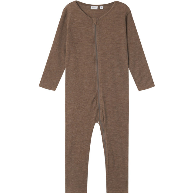 Name It Walnut Wossa Wool/Silk Rib Nightsuit