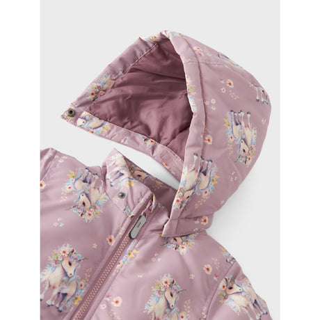 Name It Mauve Shadows Unicorn Maxi Jacket AOP 2