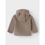 Name It Desert Taupe Meeko Fleece Jakke