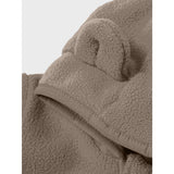 Name It Desert Taupe Meeko Fleece Jakke