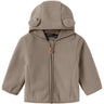 Name It Desert Taupe Meeko Fleece Jakke