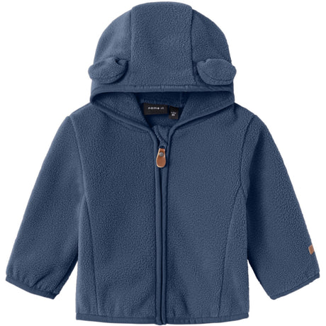 Name It Dark Denim Meeko Fleece Jakke