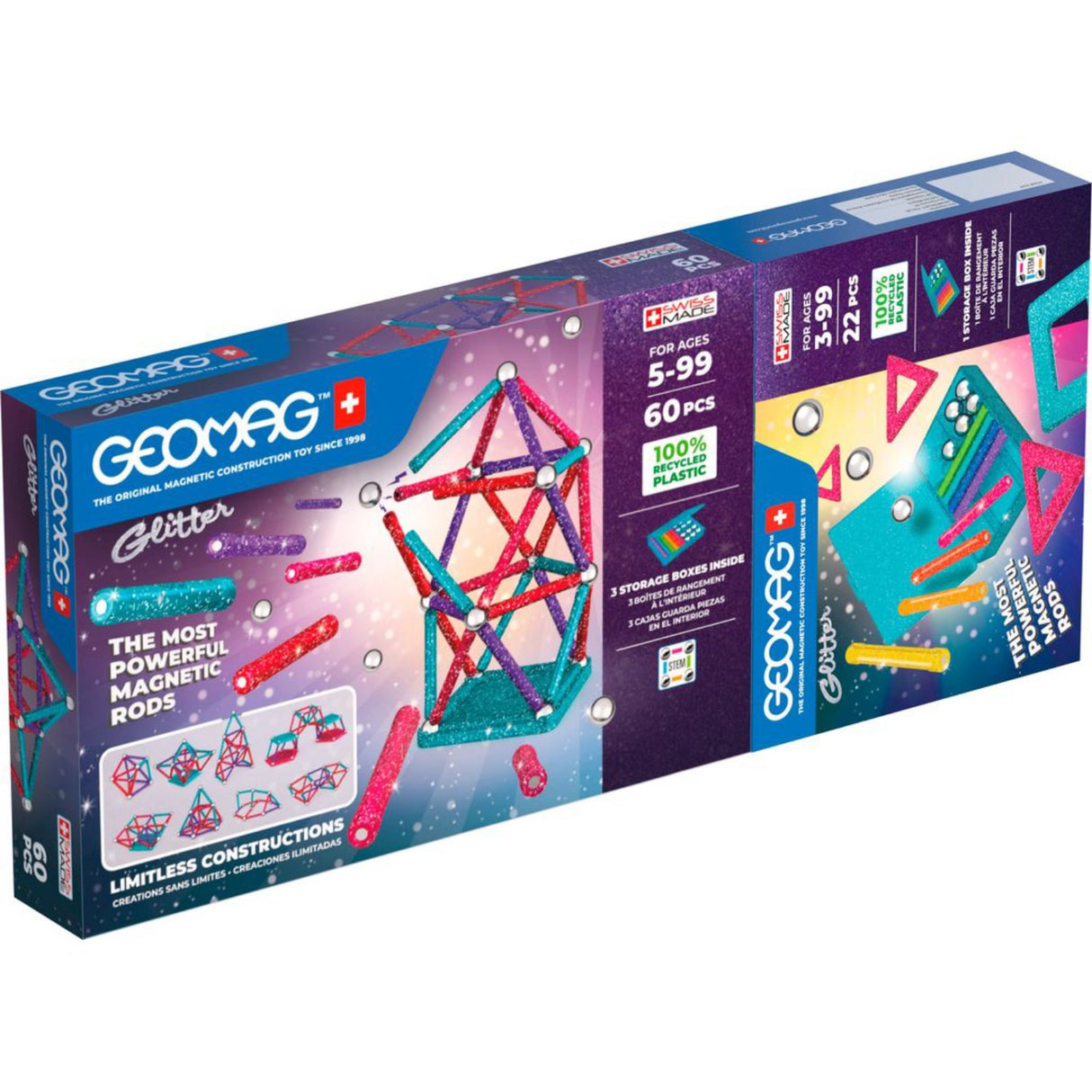 Geomag Glitter Bundle 82 stk