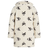 Calvin Klein Monogram Aop Ivory Teddy Aop Coat 4