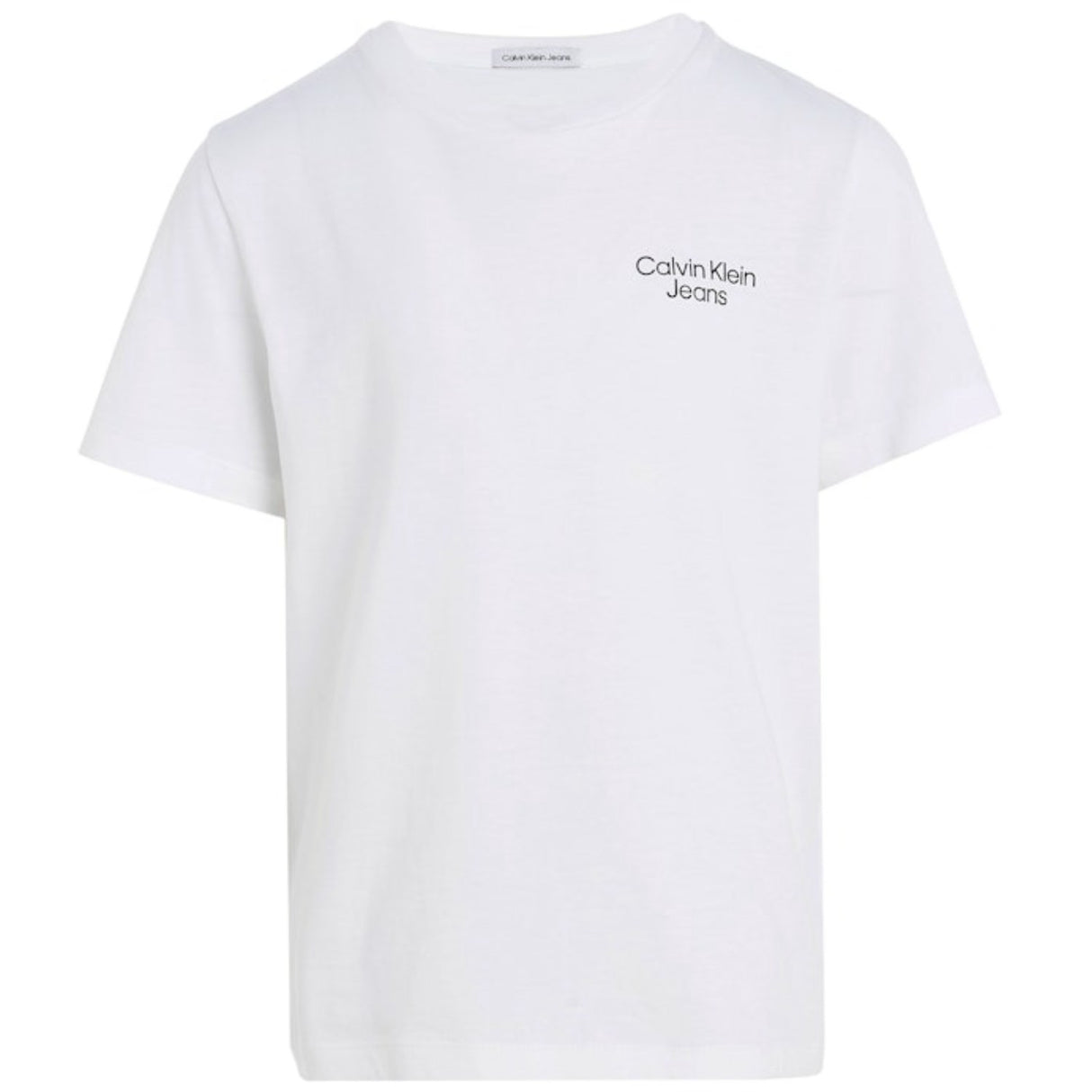 Calvin Klein Bright White Ckj Stack Logo T-Shirt