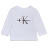 Calvin Klein Bright White Monogram Bluse