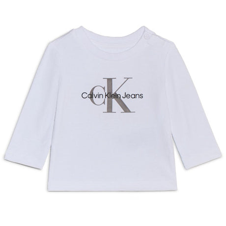 Calvin Klein Bright White Monogram Bluse