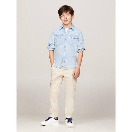 Tommy Hilfiger Denim Mid Wash Denim Skjorte 2