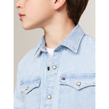 Tommy Hilfiger Denim Mid Wash Denim Skjorte 4