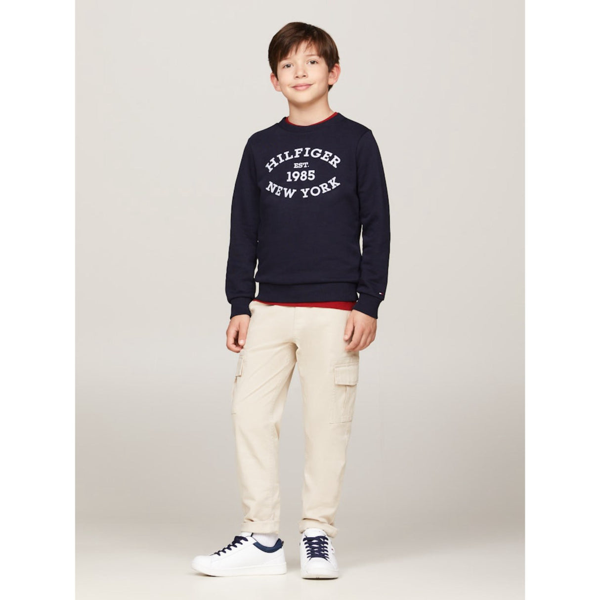 Tommy Hilfiger Desert Sky Monotype Flock Reg Sweatshirt 2