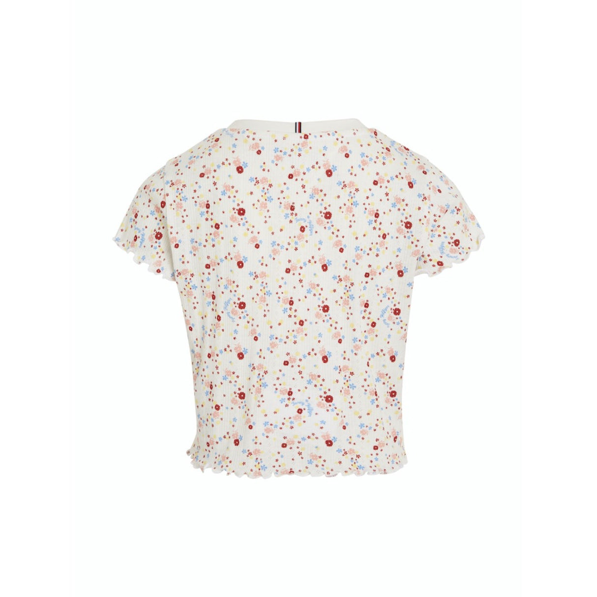 Tommy Hilfiger Ancient White Allover Flower Flower Pointelle Tee Ss 5