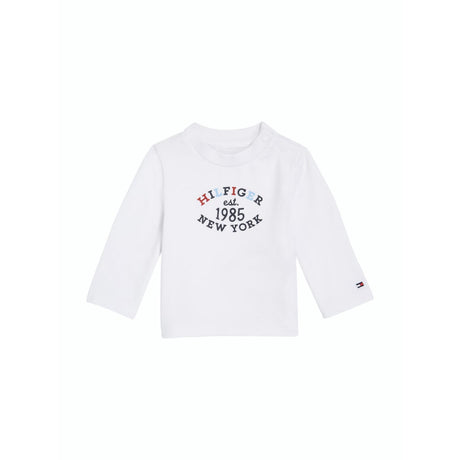 Tommy Hilfiger White Monotype Oval Regular Bluse