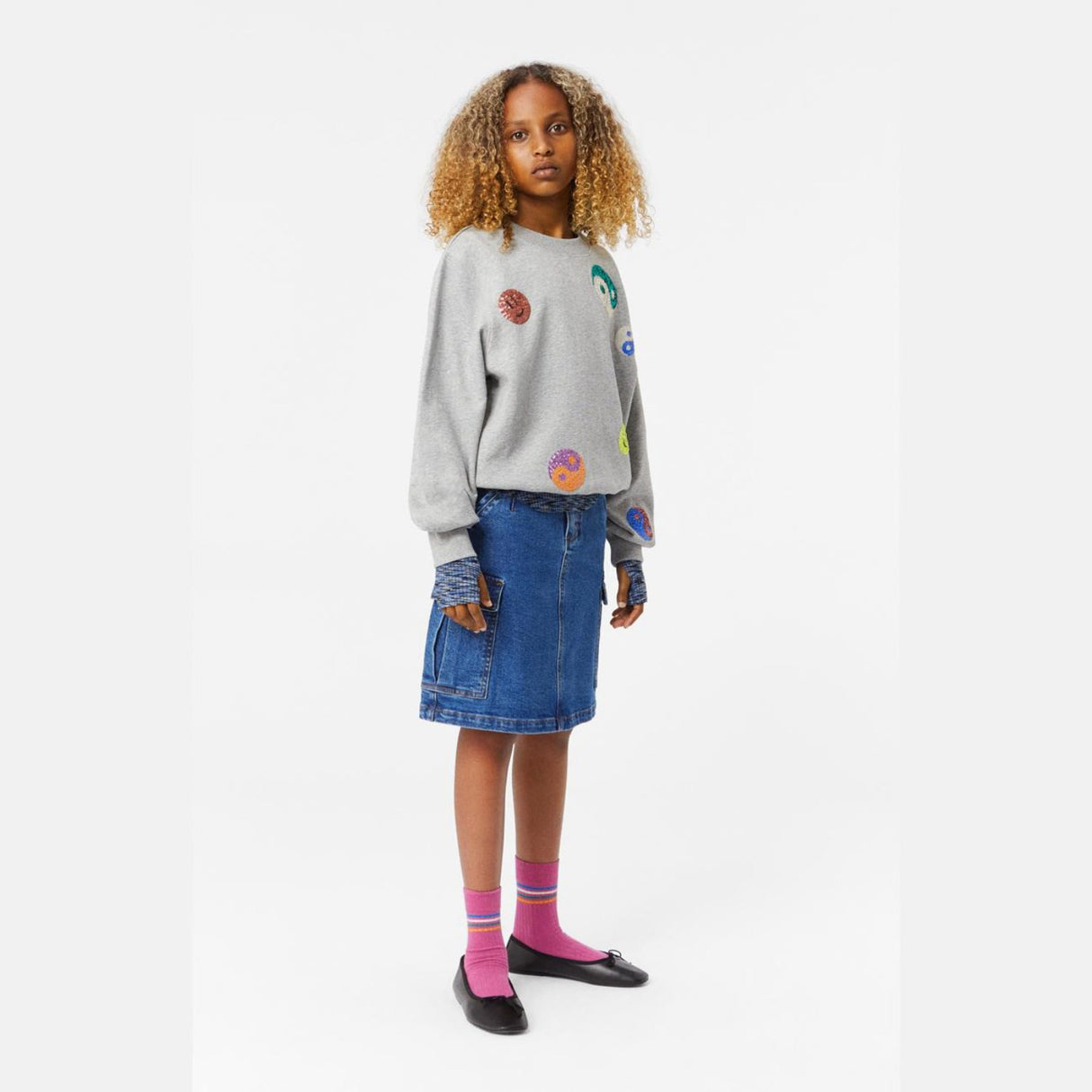 Molo Grey Melange  Marge Sweatshirt 3