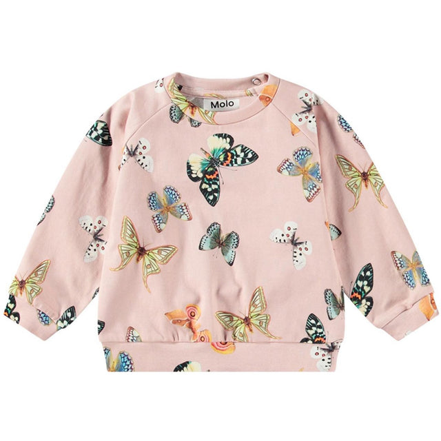 Molo Blush Papillions  Disc Sweatshirt