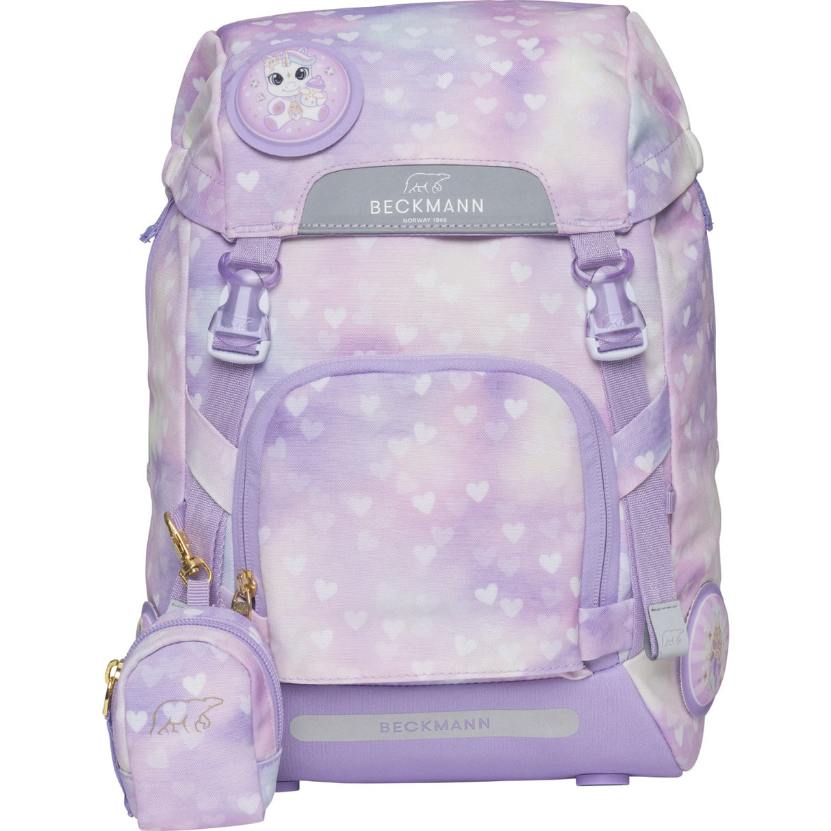 Beckmann Unicorn Princess Purple Classic Skoletaske 6