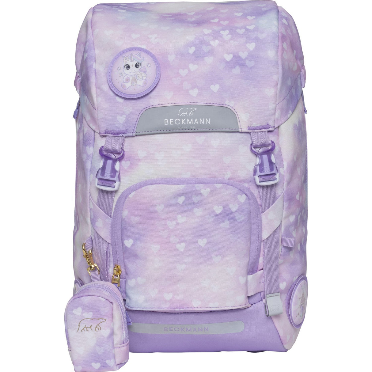 Beckmann Unicorn Princess Purple Classic Maxi Skoletaske 2